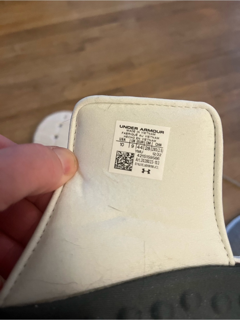 Under Armour Men’s Gray & Orange Slide Sandals - Picture 3 of 3